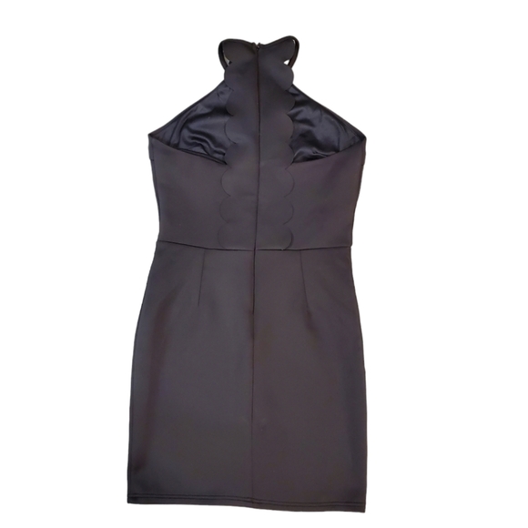 Forever 21 Dress Womens Size Small Black Keyhole Front Halter Neck Bodycon Dress - Picture 11 of 13